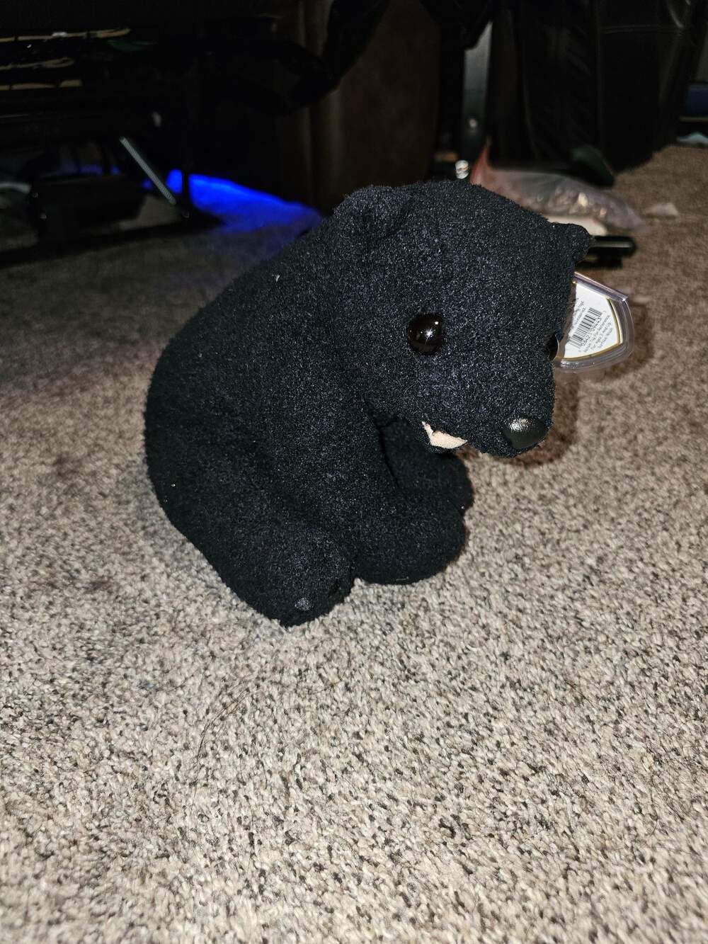 Ty Beanie Buddies Cinders the Black Bear Plush